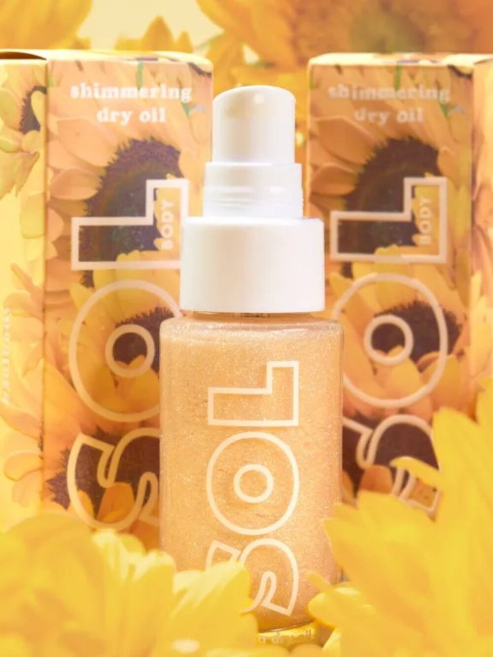 NEW **VAULTED** Sol Body Lemon Drop Shimmering Dry Oil